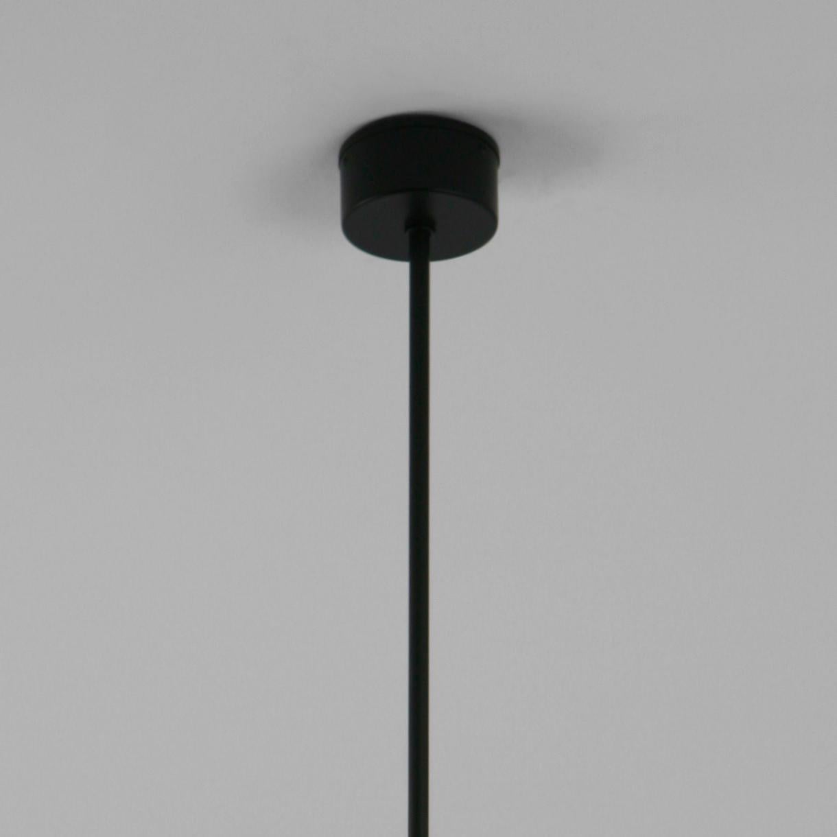 Contemporary Serge Mouille Mid-Century Modern Black Bibliothèque Ceiling Lamp