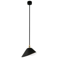 Lampada da soffitto Bibliothèque nera di Serge Mouille, stile metà secolo moderno