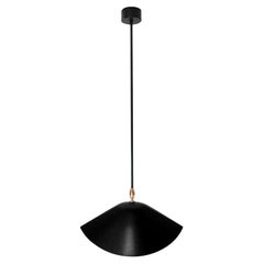 Serge Mouille Mid-Century Modern Black Bibliothèque Ceiling Lamp