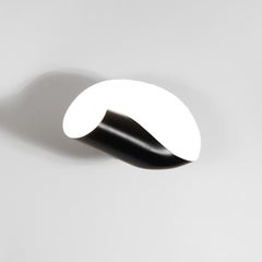 Serge Mouille Mid-Century Modern Black Conche Wall Lamp