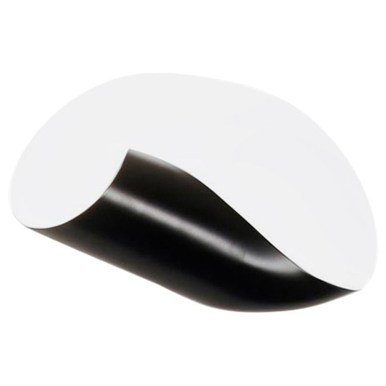 Serge Mouille Mid-Century Modern Black Conche Wall Lamp For Sale