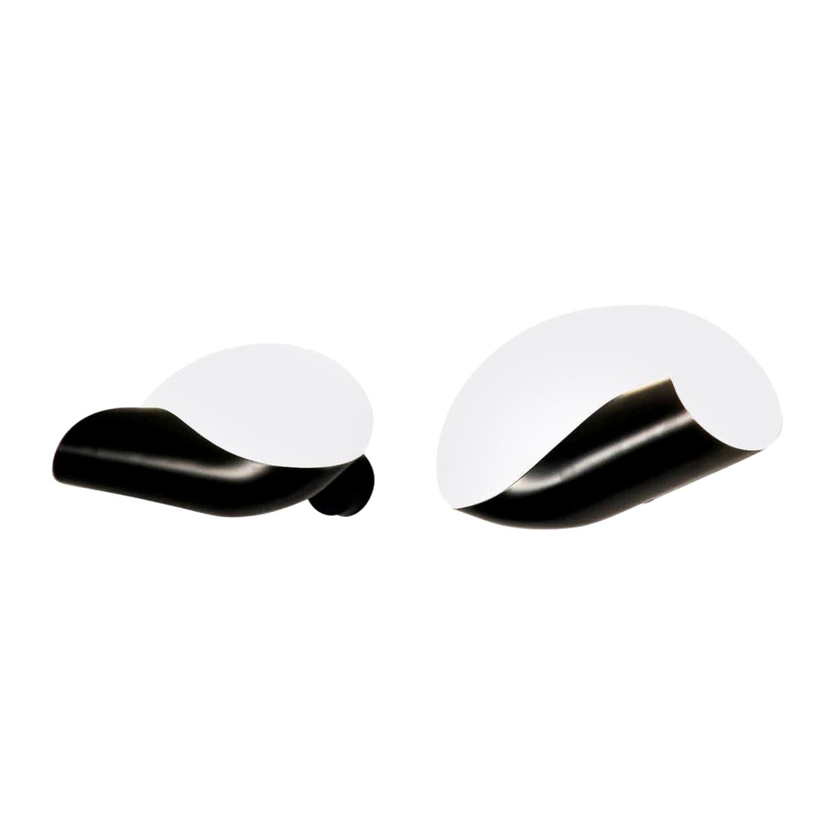 Serge Mouille Ensemble d'appliques Conche noir The Moderns Modernity