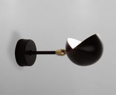 Serge Mouille Mid-Century Modern Black Eye Sconce Wall Lamp