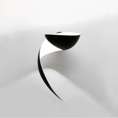 Serge Mouille Mid-Century Modern Black Flame Wall Lamp