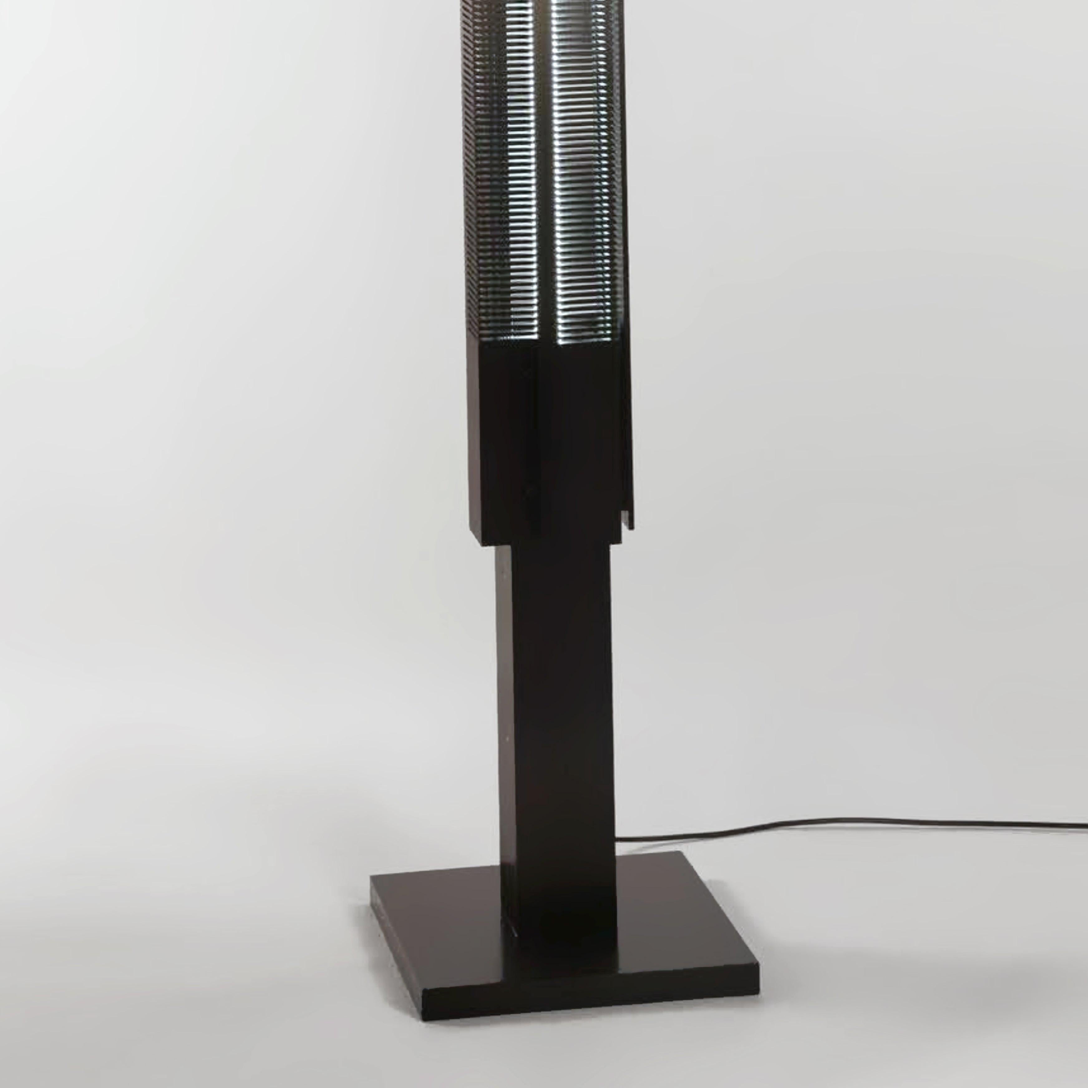 Serge Mouille Mid-Century Modern Black Large Signal Column Floor Lamp In New Condition For Sale In Barcelona, Barcelona