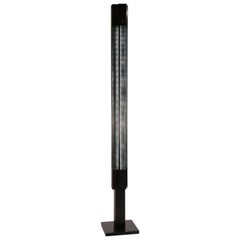 Serge Mouille Mid-Century Modern Black Large Signal Column Floor Lamp