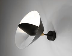 Serge Mouille Mid-Century Modern Black Saturn Wall Lamp