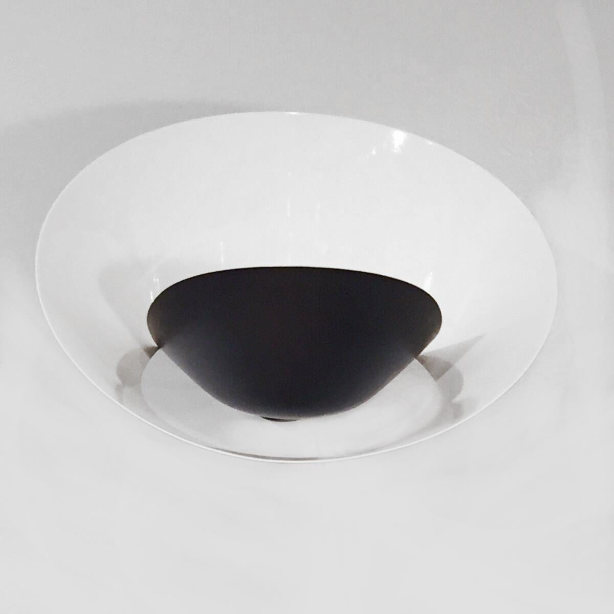 Contemporary Serge Mouille Mid-Century Modern Black Saturn Wall Lamp