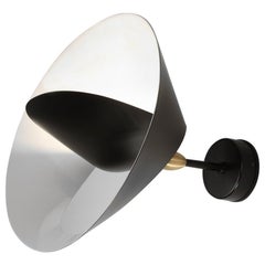 Serge Mouille Mid-Century Modern Black Saturn Wall Lamp