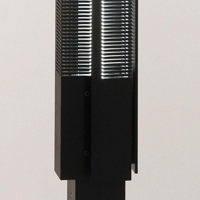 Serge Mouille Ensemble de lampadaires à colonne de signal noirs, modernes du milieu du siècle dernier en vente 3