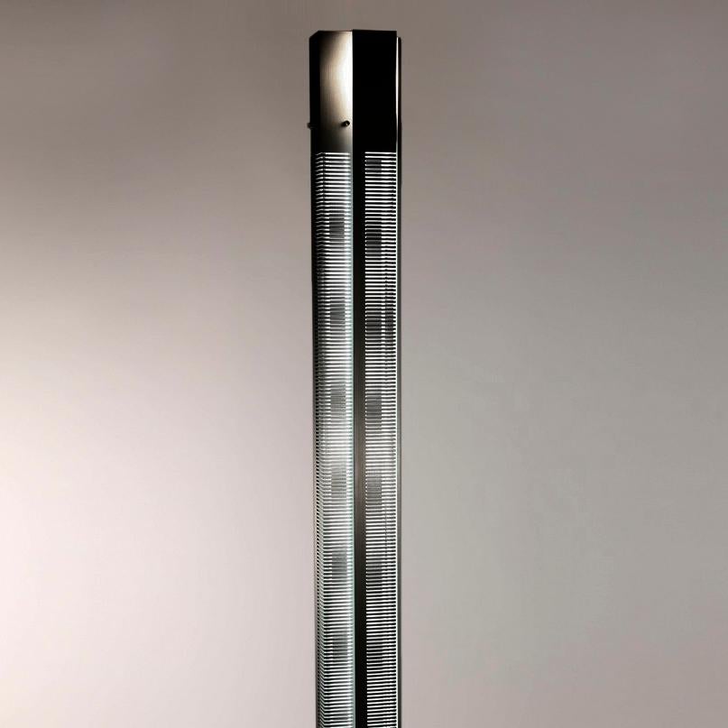 Mid-Century Modern Serge Mouille Ensemble de lampadaires à colonne de signal noirs, modernes du milieu du siècle dernier en vente