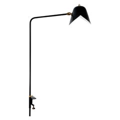 Serge Mouille Mid-Century Modern Black Simple Agrafée Table Lamp