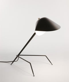Serge Mouille Mid-Century Modern Black Tripod Lamp