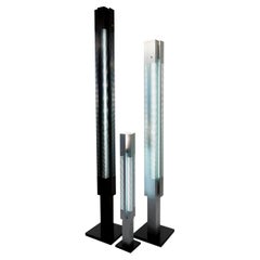 Serge Mouille Mid-Century Modern Signal Column Floor Lamp Set