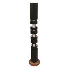 Serge Mouille Mid-Century Modern Small Totem Column Floor Lamp