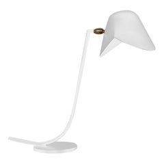 Serge Mouille Mid-Century Modern White Antony Table Lamp