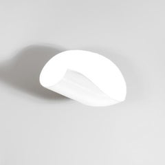Serge Mouille Mid-Century Modern White Conche Wall Lamp