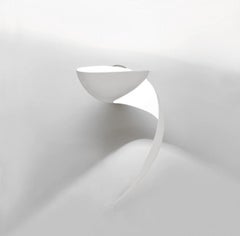 Serge Mouille Mid-Century Modern White Flame Wall Lamp