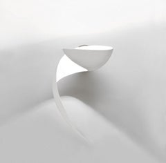 Serge Mouille Mid-Century Modern White Flame Wall Lamp