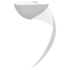 Serge Mouille Mid-Century Modern White Flame Wall Lamp