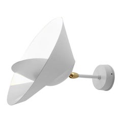 Serge Mouille Mid-Century Modern White Saturn Wall Lamp