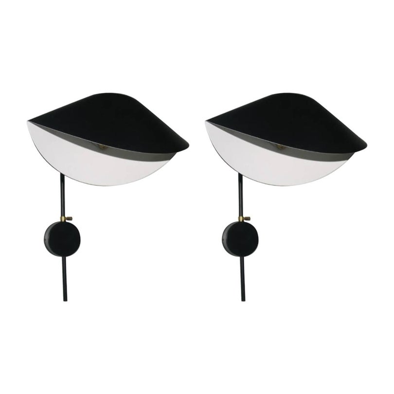 Serge Mouille - Coppia di lampade nere Antoni - IN STOCK!