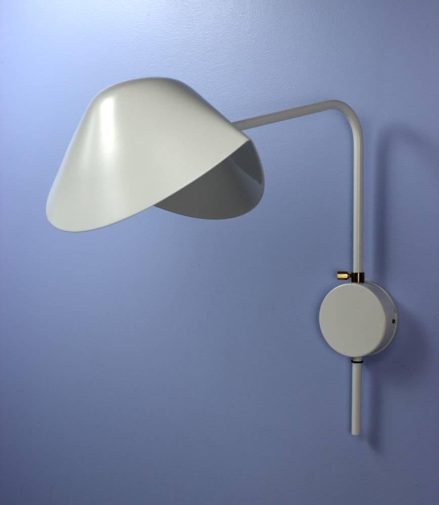 Painted Serge Mouille - Pair of Black Antony Sconces Wired for US Market - IN STOCK! For Sale