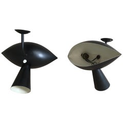 Serge Mouille Pair of "Cachan" Sconces, 1957 Vintage Model, France