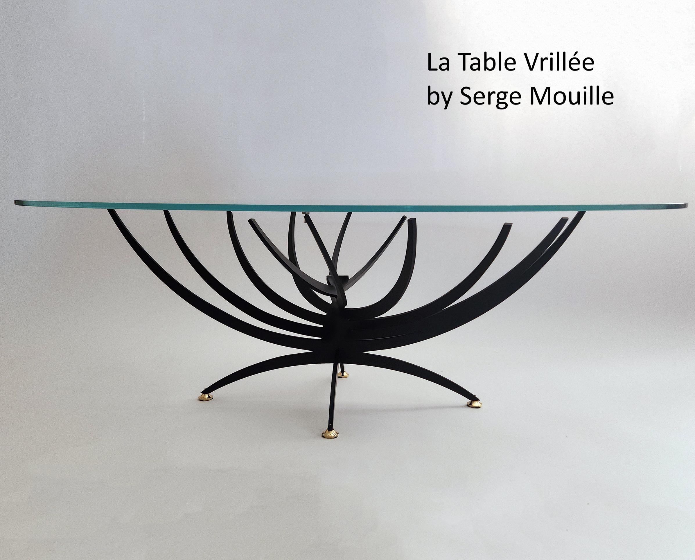Serge Mouille – Paar drehbare Wandleuchter mit 1 geschwungenem Arm – AUSVERKAUFT! (Aluminium) im Angebot