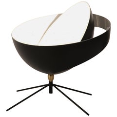 Serge Mouille "Saturn" Table Lamp in Black
