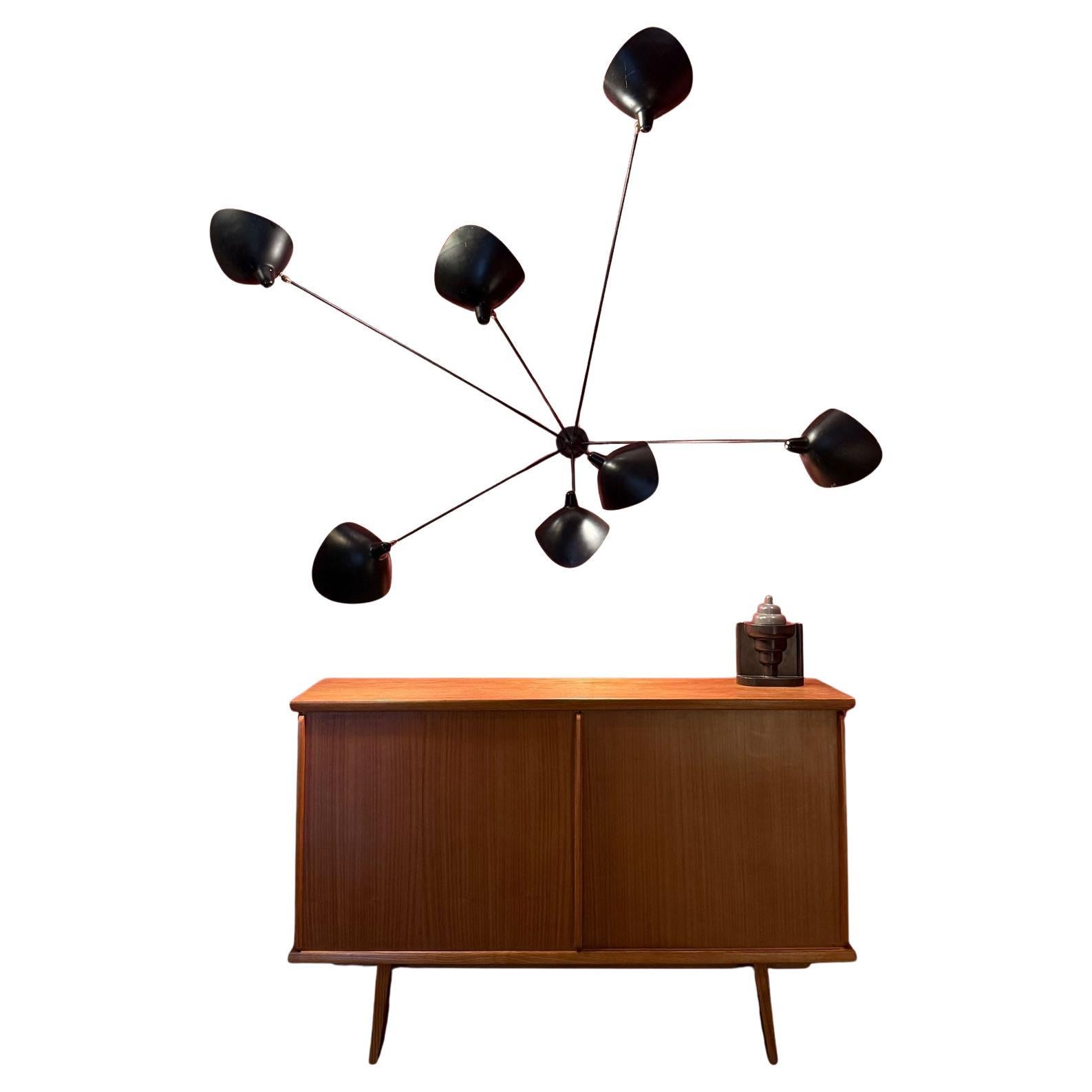 Serge Mouille Seven-Arm Wall Light
