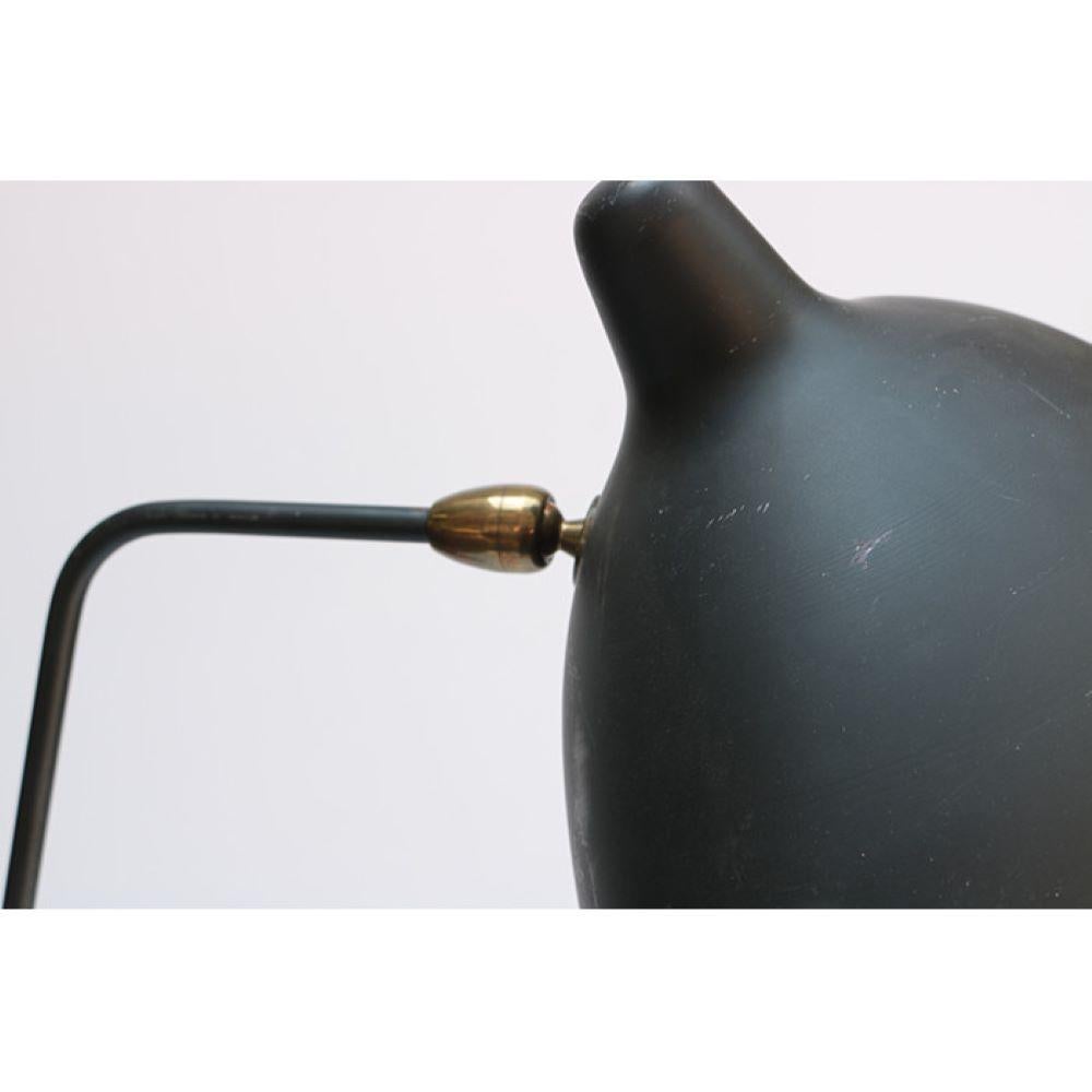 Serge Mouille 'Simple' Lampadaire Aluminium émaillé, acier émaillé, laiton
