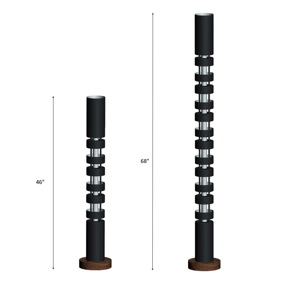 Serge Mouille - Kleine TOTEM Stehleuchte verkabelt für den US-Markt! (Metall) im Angebot