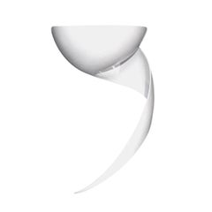 Serge Mouille Small Wall Sconce, Flame in White
