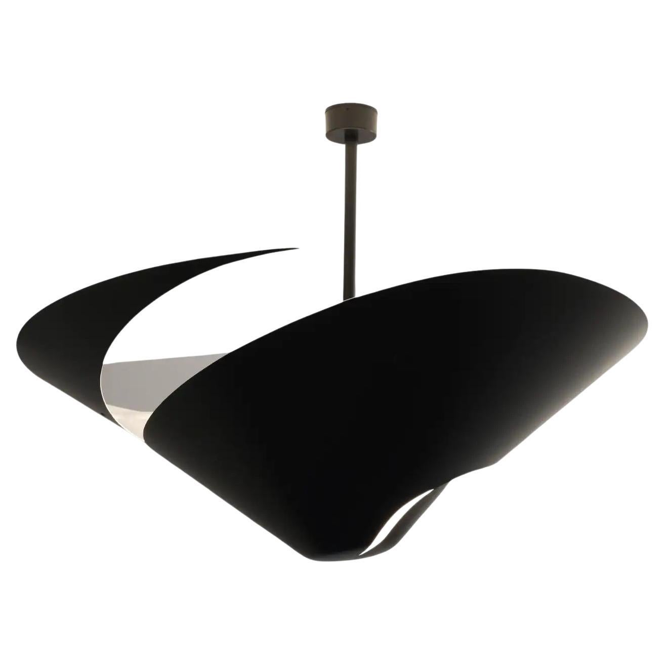 Serge Mouille - Lampada da soffitto a chiocciola media in nero