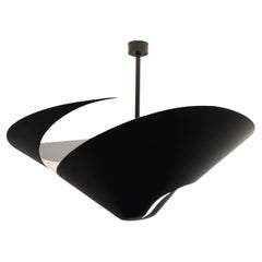 Serge Mouille Snail Ceiling Lamp, Medium in Black