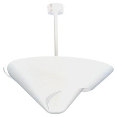 Serge Mouille - Medium Snail Ceiling Lamp in White - IN STOCK!