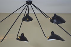 Serge Mouille - Spider Ceiling Lamp with 7 Arms in White or Black