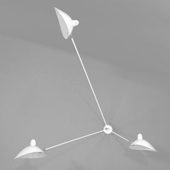 Serge Mouille - Spider Sconce with Three Arms in White - IN STOCK!