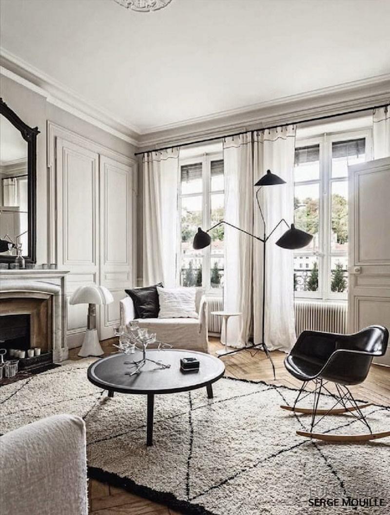 Aluminum Serge Mouille - Three Arm Floor Lamp in Black - IN STOCK! For Sale