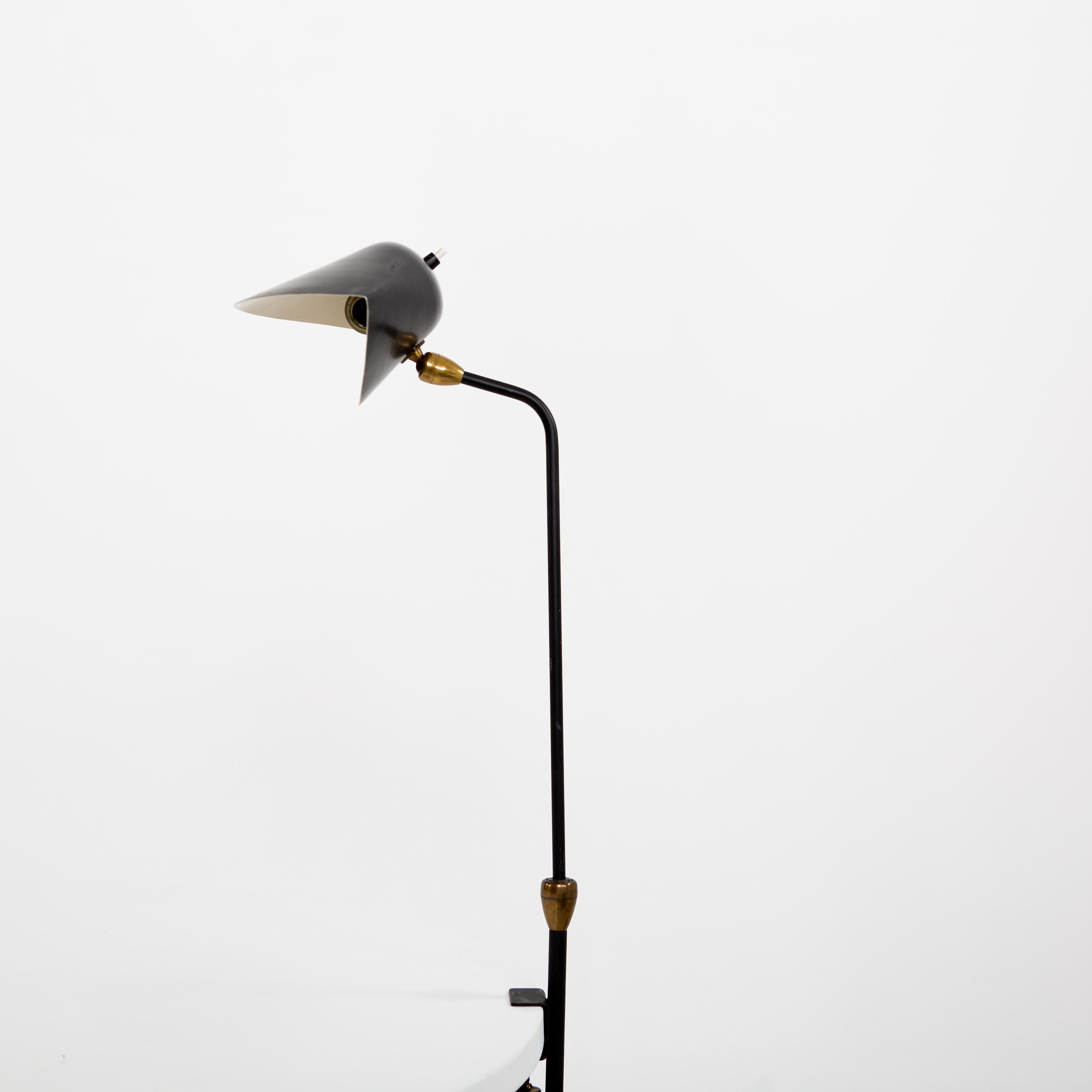 French Serge Mouille, Table Lamp Agrafée Deux Rotules, France, 1958 For Sale