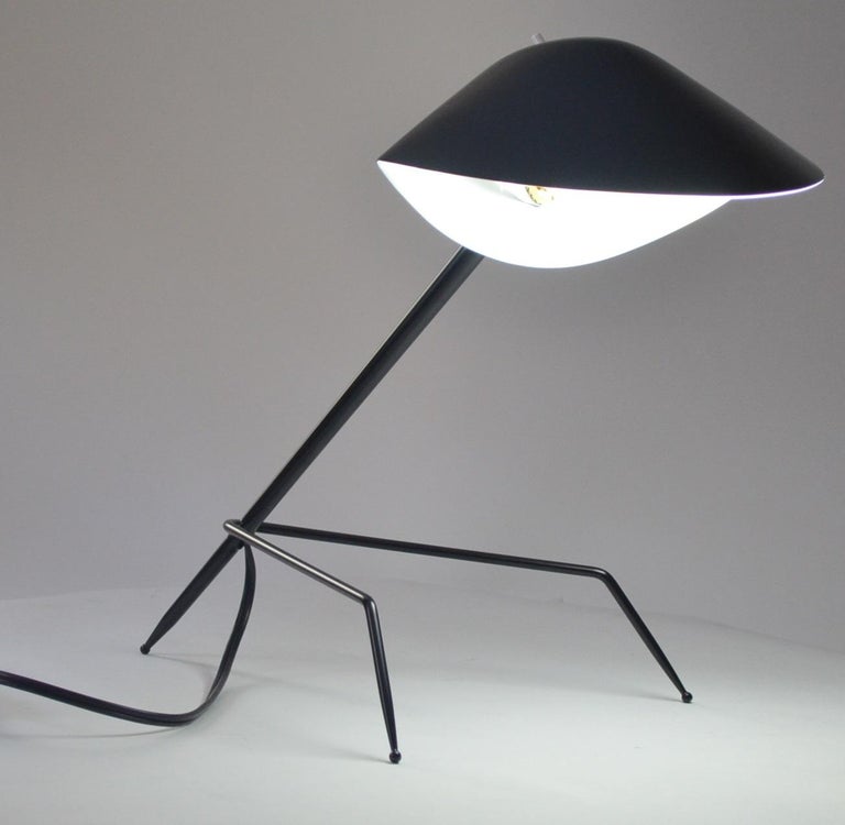 Mid-Century Modern Serge Mouille Tripod Desk Lamp For Sale