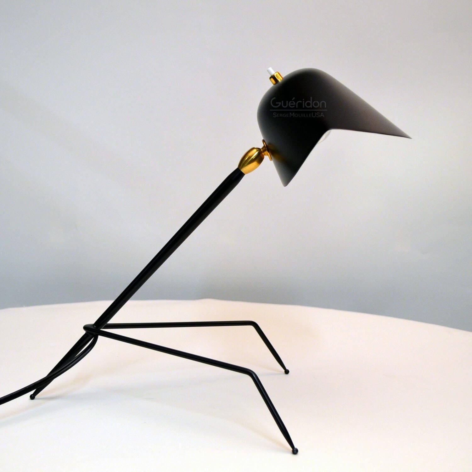 Contemporary Serge Mouille - Tripod Desk Lamp For Sale