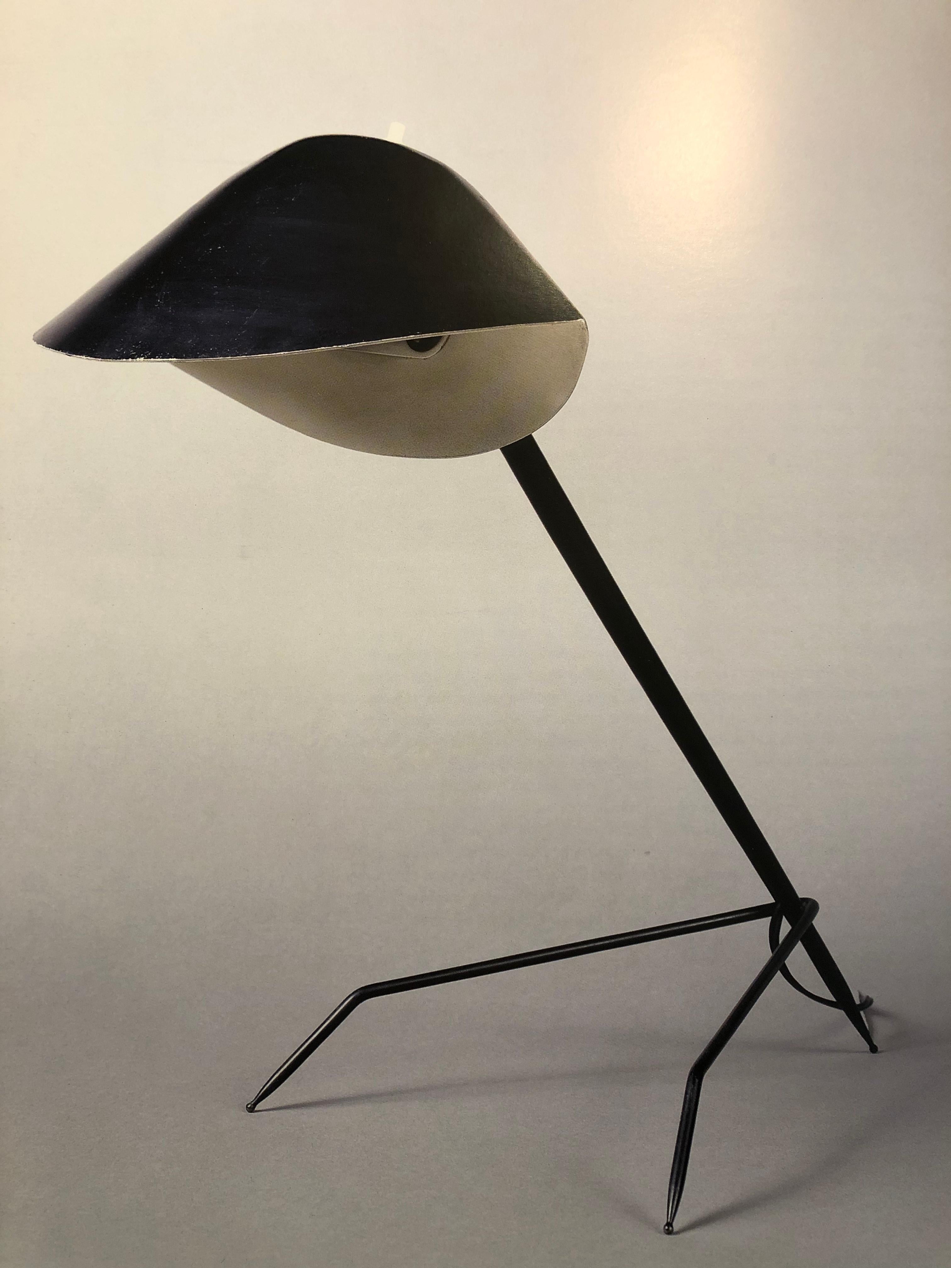 Serge Mouille Tripod Table Lamp For Sale 7