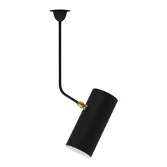 Serge Mouille 'Tuyau' Ceiling Lamp in Black