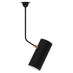 Serge Mouille 'Tuyau' Ceiling Lamp in Black
