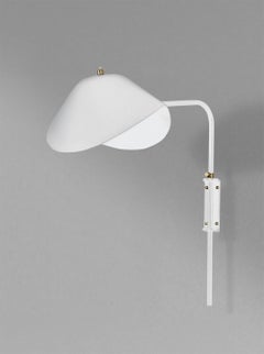 Serge Mouille White Anthony Wall Lamp Whit Fixing Bracket