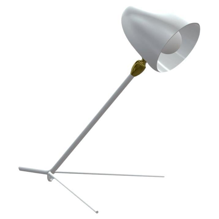 Serge Mouille - White or Black Cocotte Desk Lamp  For Sale