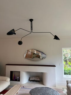 Serge Moulet Schwarze Pendelleuchte in STOCK