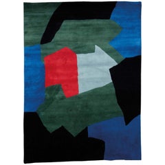 Serge Poliakoff carpet, Blue and Green Composition